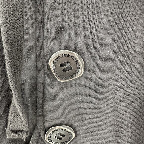 Fox Racing Womens Hoodie Jacket‎ Size M Gray Double Breasted Moto Streetwear - Picture 2 of 11